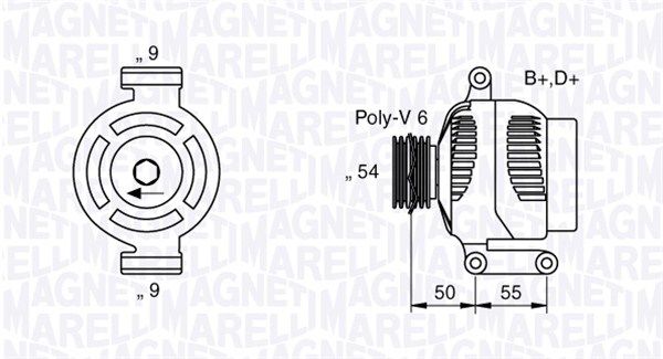 MAGNETI MARELLI Ģenerators 063358061010